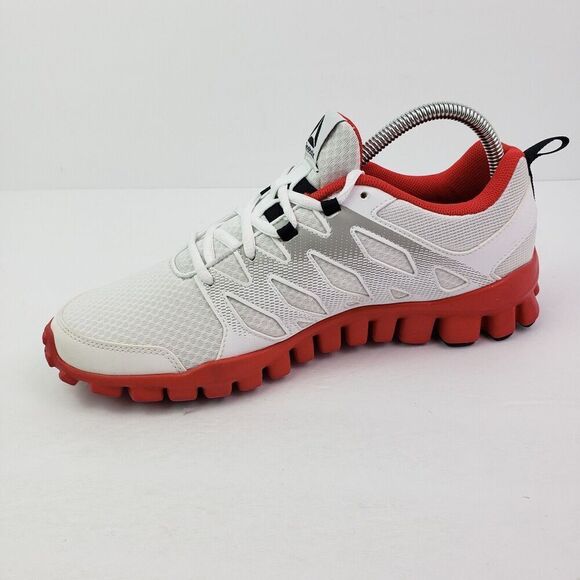 Reebok Realflex Transition 2 LP Mens Size 7.5 White Red Running Sneakers Shoes main image 10